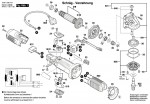 Bosch 3 601 C88 101 Gws 7-115 Angle Grinder 230 V / Eu Spare Parts